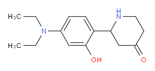 2-(4-(diethylamino)-2-hydroxyphenyl)piperidin-4-one