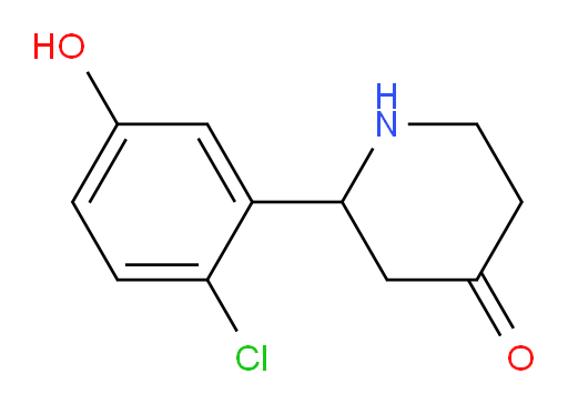 2-(2-chloro-5-hydroxyphenyl)piperidin-4-one