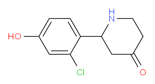 2-(2-chloro-4-hydroxyphenyl)piperidin-4-one