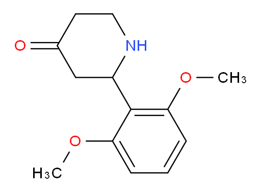 2-(2,6-dimethoxyphenyl)piperidin-4-one