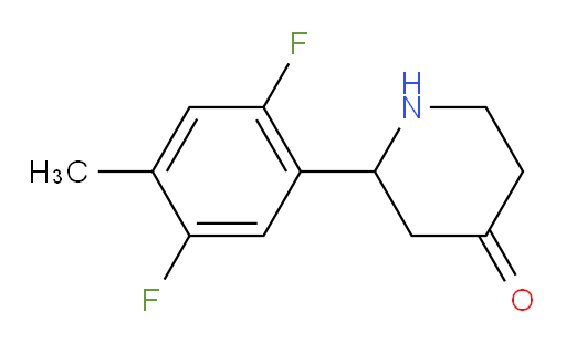 2-(2,5-difluoro-4-methylphenyl)piperidin-4-one