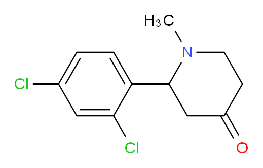 2-(2,4-dichlorophenyl)-1-methylpiperidin-4-one