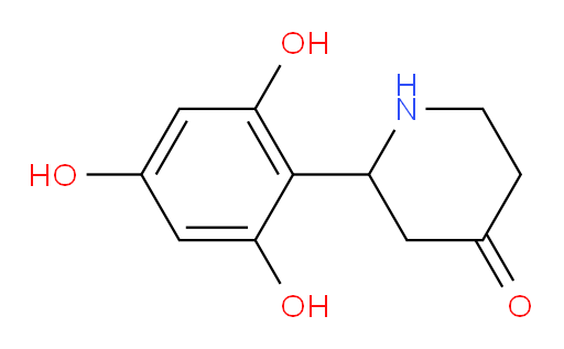2-(2,4,6-trihydroxyphenyl)piperidin-4-one