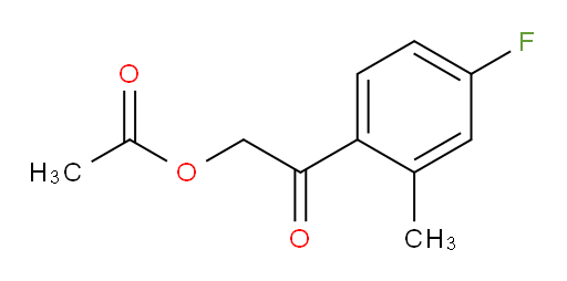 2-(4-fluoro-2-methylphenyl)-2-oxoethyl acetate