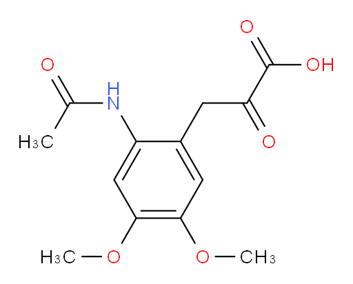 3-(2-acetamido-4,5-dimethoxyphenyl)-2-oxopropanoic acid