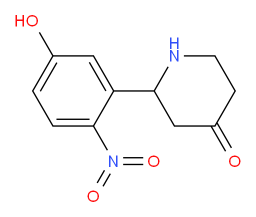 2-(5-hydroxy-2-nitrophenyl)piperidin-4-one