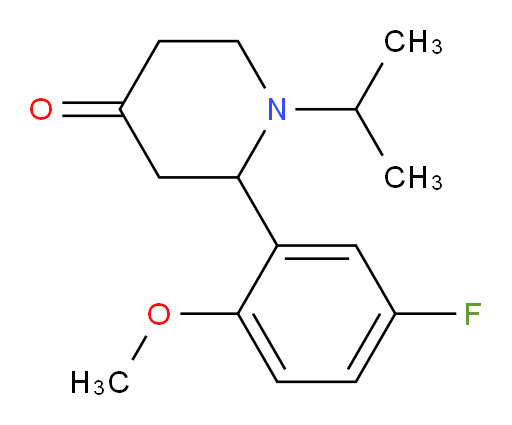 2-(5-fluoro-2-methoxyphenyl)-1-isopropylpiperidin-4-one