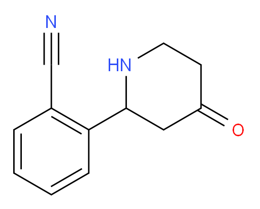 2-(4-oxopiperidin-2-yl)benzonitrile