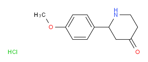 2-(4-methoxyphenyl)piperidin-4-one hydrochloride