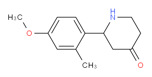 2-(4-methoxy-2-methylphenyl)piperidin-4-one