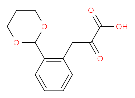 3-(2-(1,3-dioxan-2-yl)phenyl)-2-oxopropanoic acid