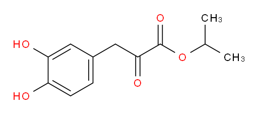 isopropyl 3-(3,4-dihydroxyphenyl)-2-oxopropanoate