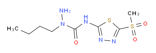 1-butyl-N-(5-(methylsulfonyl)-1,3,4-thiadiazol-2-yl)hydrazinecarboxamide