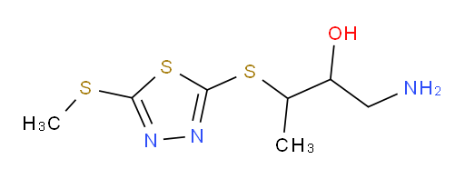 1-amino-3-((5-(methylthio)-1,3,4-thiadiazol-2-yl)thio)butan-2-ol