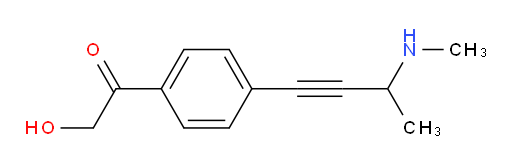 2-hydroxy-1-(4-(3-(methylamino)but-1-yn-1-yl)phenyl)ethanone