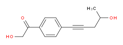 2-hydroxy-1-(4-(4-hydroxypent-1-yn-1-yl)phenyl)ethanone