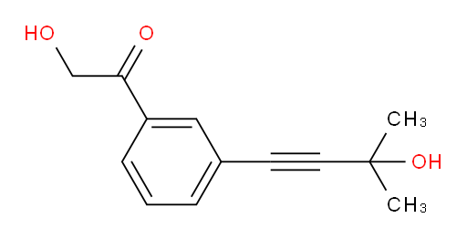 2-hydroxy-1-(3-(3-hydroxy-3-methylbut-1-yn-1-yl)phenyl)ethanone
