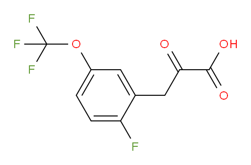3-(2-fluoro-5-(trifluoromethoxy)phenyl)-2-oxopropanoic acid