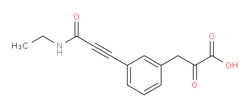 3-(3-(3-(ethylamino)-3-oxoprop-1-yn-1-yl)phenyl)-2-oxopropanoic acid