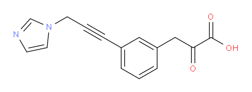 3-(3-(3-(1H-imidazol-1-yl)prop-1-yn-1-yl)phenyl)-2-oxopropanoic acid