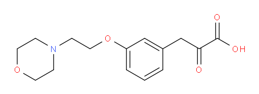 3-(3-(2-morpholinoethoxy)phenyl)-2-oxopropanoic acid