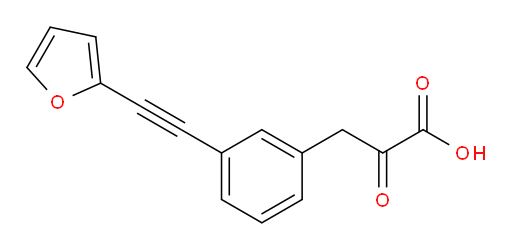 3-(3-(furan-2-ylethynyl)phenyl)-2-oxopropanoic acid
