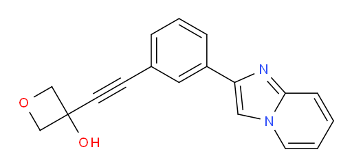 3-((3-(imidazo[1,2-a]pyridin-2-yl)phenyl)ethynyl)oxetan-3-ol