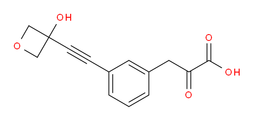 3-(3-((3-hydroxyoxetan-3-yl)ethynyl)phenyl)-2-oxopropanoic acid