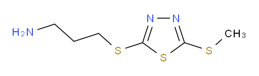3-((5-(methylthio)-1,3,4-thiadiazol-2-yl)thio)propan-1-amine