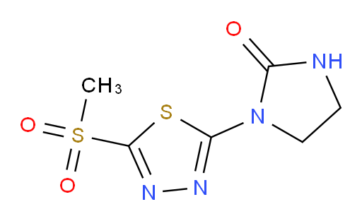 1-(5-(methylsulfonyl)-1,3,4-thiadiazol-2-yl)imidazolidin-2-one