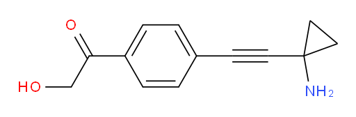1-(4-((1-aminocyclopropyl)ethynyl)phenyl)-2-hydroxyethanone