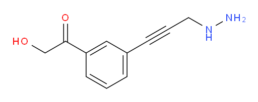 1-(3-(3-hydrazinylprop-1-yn-1-yl)phenyl)-2-hydroxyethanone