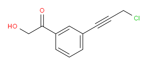1-(3-(3-chloroprop-1-yn-1-yl)phenyl)-2-hydroxyethanone