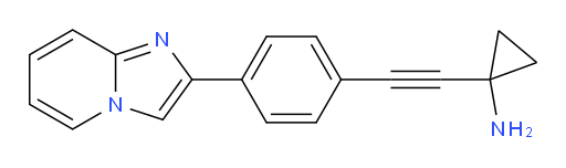 1-((4-(imidazo[1,2-a]pyridin-2-yl)phenyl)ethynyl)cyclopropanamine