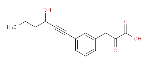3-(3-(3-hydroxyhex-1-yn-1-yl)phenyl)-2-oxopropanoic acid