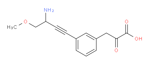 3-(3-(3-amino-4-methoxybut-1-yn-1-yl)phenyl)-2-oxopropanoic acid