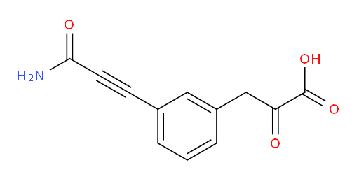 3-(3-(3-amino-3-oxoprop-1-yn-1-yl)phenyl)-2-oxopropanoic acid
