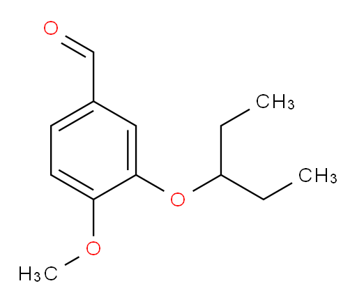 4-methoxy-3-(pentan-3-yloxy)benzaldehyde