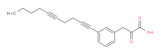 3-(3-(deca-1,5-diyn-1-yl)phenyl)-2-oxopropanoic acid