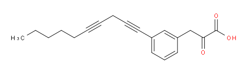 3-(3-(deca-1,4-diyn-1-yl)phenyl)-2-oxopropanoic acid
