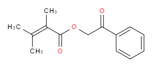 2-oxo-2-phenylethyl 2,3-dimethylbut-2-enoate