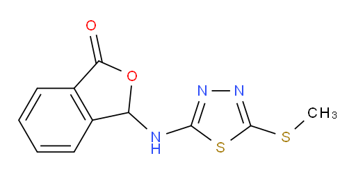 3-((5-(methylthio)-1,3,4-thiadiazol-2-yl)amino)isobenzofuran-1(3H)-one