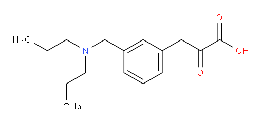 3-(3-((dipropylamino)methyl)phenyl)-2-oxopropanoic acid