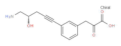 (S)-3-(3-(5-amino-4-hydroxypent-1-yn-1-yl)phenyl)-2-oxopropanoic acid