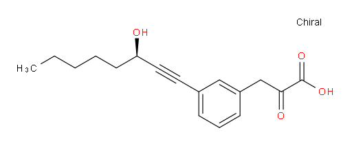 (R)-3-(3-(3-hydroxyoct-1-yn-1-yl)phenyl)-2-oxopropanoic acid