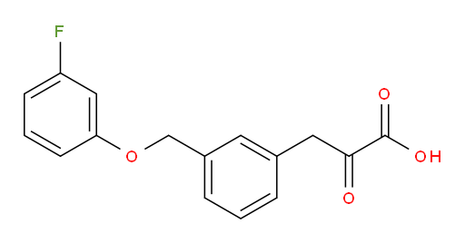 3-(3-((3-fluorophenoxy)methyl)phenyl)-2-oxopropanoic acid