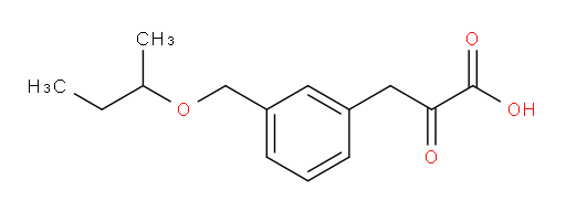 3-(3-(sec-butoxymethyl)phenyl)-2-oxopropanoic acid