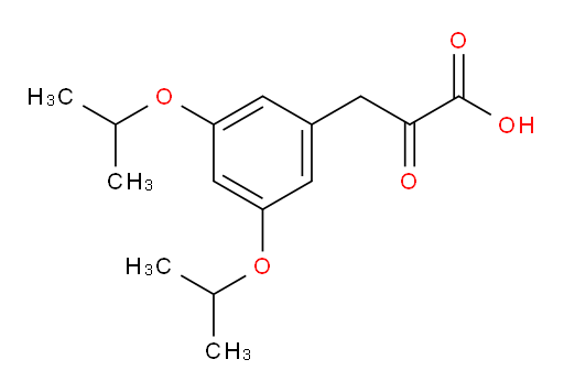 3-(3,5-diisopropoxyphenyl)-2-oxopropanoic acid