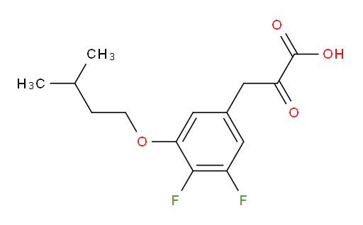 3-(3,4-difluoro-5-(isopentyloxy)phenyl)-2-oxopropanoic acid