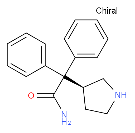 (S)-2,2-diphenyl-2-(pyrrolidin-3-yl)acetamide